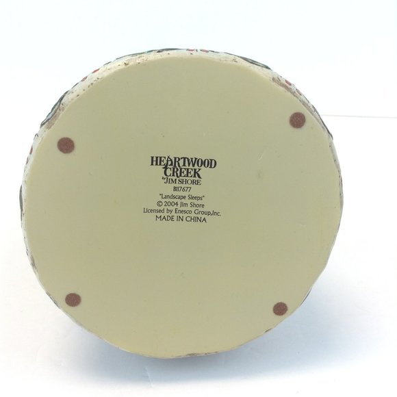 Jim Shore 2004 Heartwood Creek Angel "Landscape Sleeps" Winter Scene - Picture 13 of 15